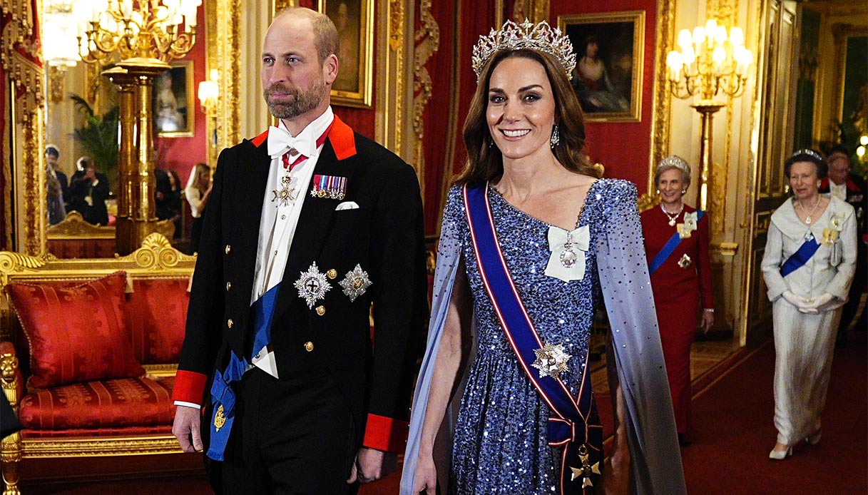 William Kate Middleton banchetto di Stato presidente tedesco