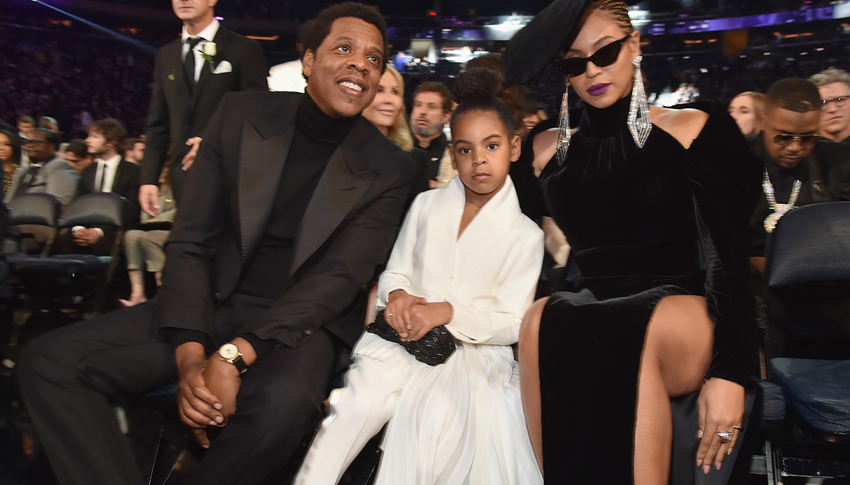 Blue Ivy Carter con mamma e pap&agrave; nel 2018