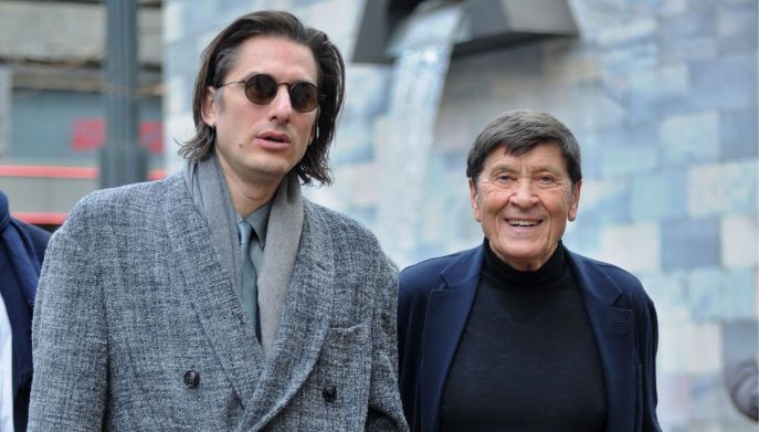 Luca Marinelli e Gianni Morandi a Milano