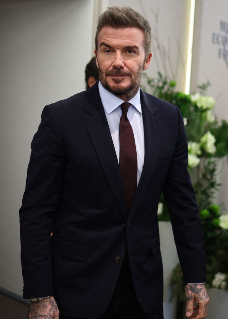 Beckham a Davos