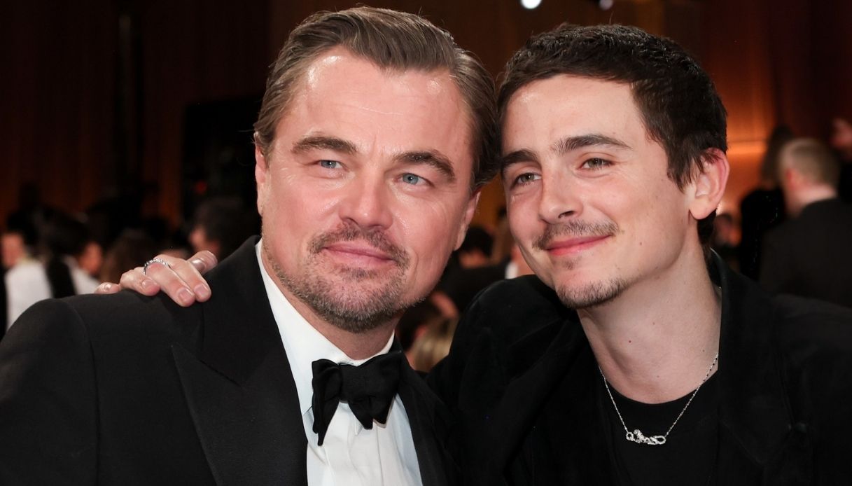 Leonardo DiCaprio e Timoth&eacute;e Chalamet