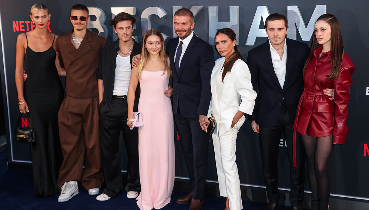 La famiglia Beckham all'ultimo evento red carpet tutti insieme