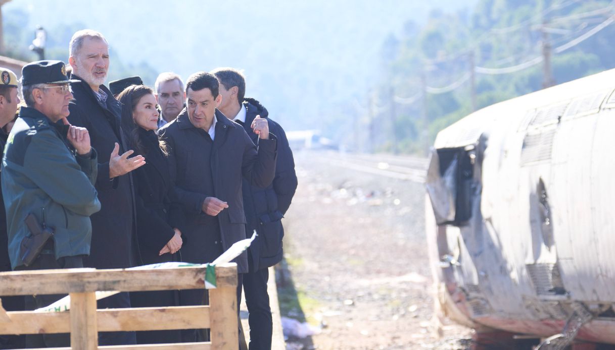 Letizia e Felipe ad Adamuz