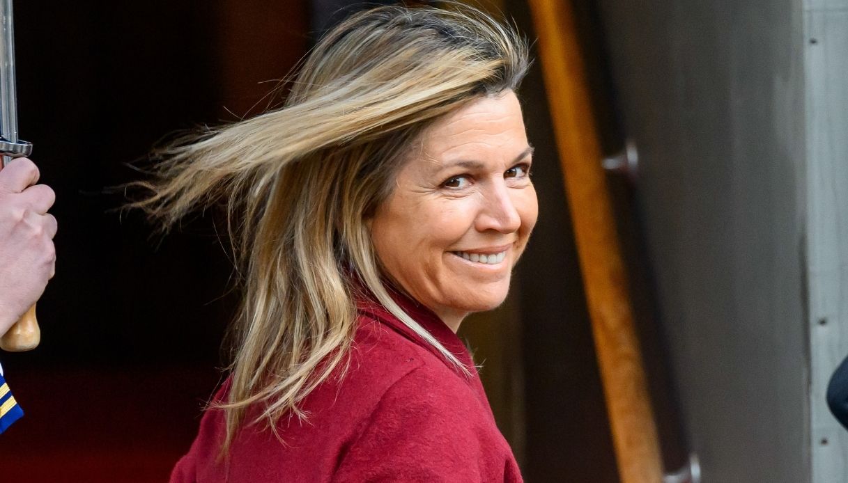 Maxima d'Olanda senza trucco