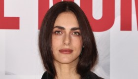 Miriam Leone a Roma per “Le cose non dette”: il look frange e pelle