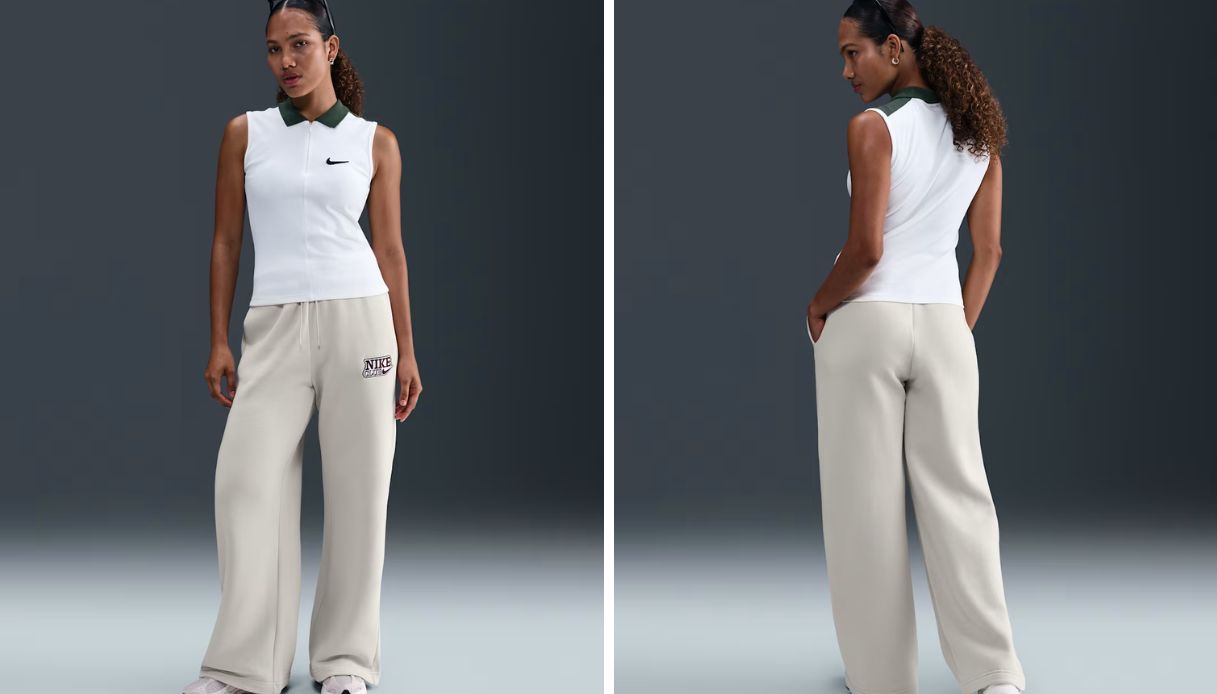 Nike SportswearPantaloni a gamba larga e vita alta