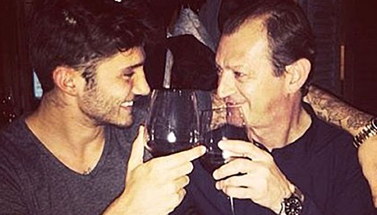 Stefano De Martino col padre Enrico