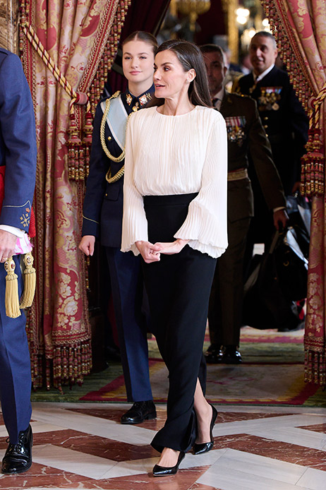 Letizia di Spagna Pasqua Militare 2026