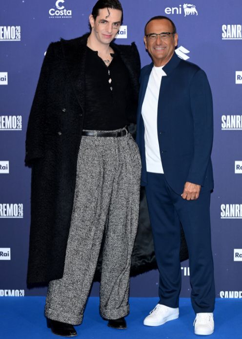 Achille Lauro e Carlo Conti