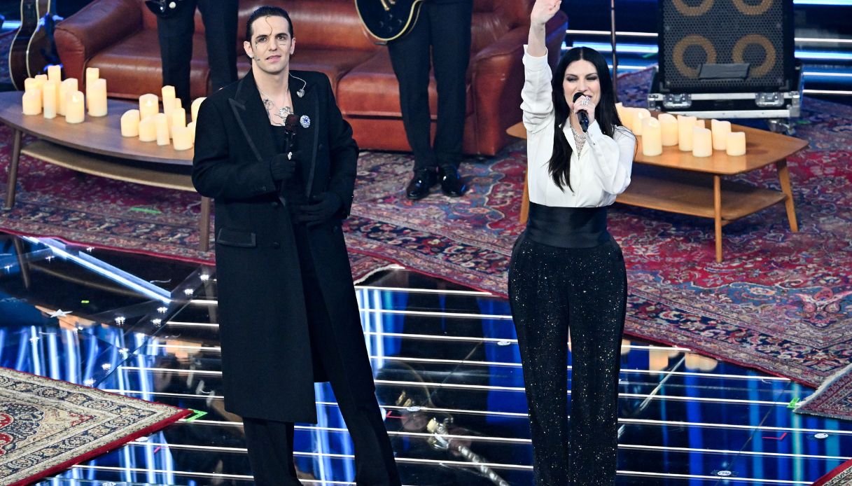 Achille Lauro e Laura Pausini a Sanremo