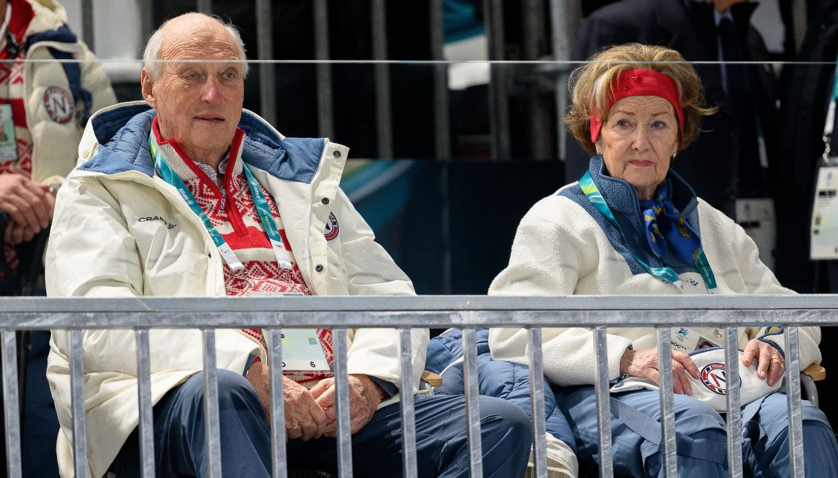 Re Harald e la Regina Sonja di Norvegia alle Olimpiadi Milano-Cortina 2026