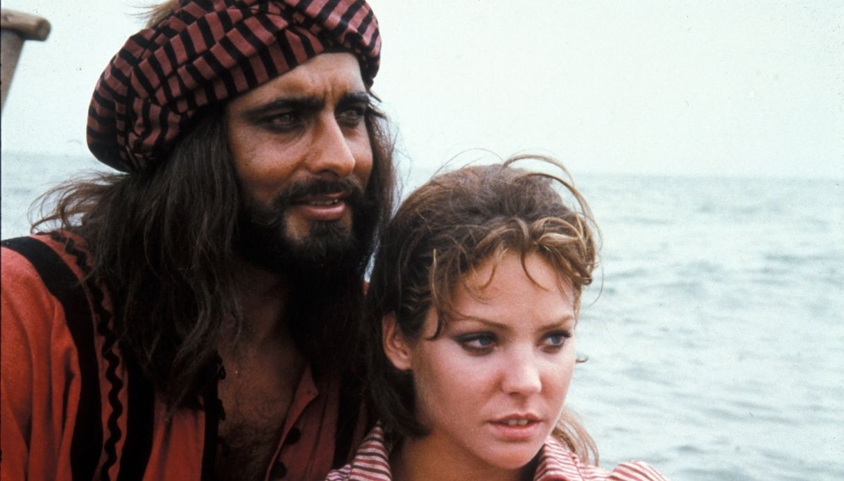 Kabir Bedi e Carole Andrè in "Sandokan"