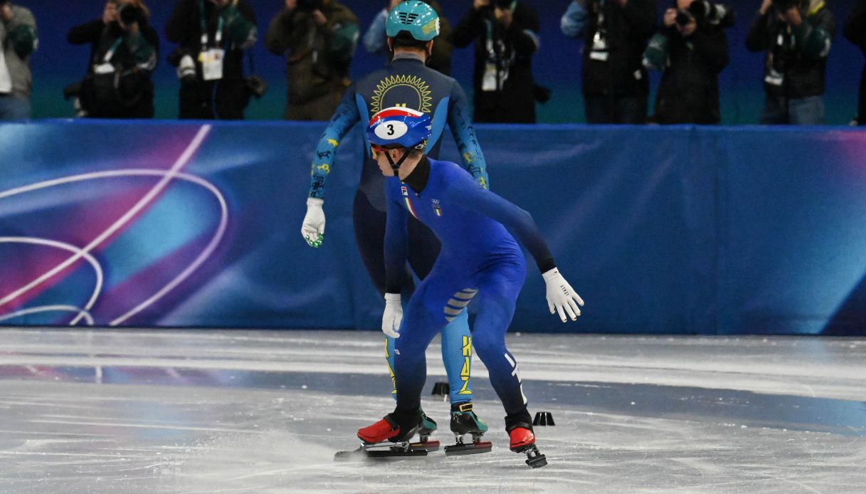 L'esultanza di Pietro Sighel alle Olimpiadi