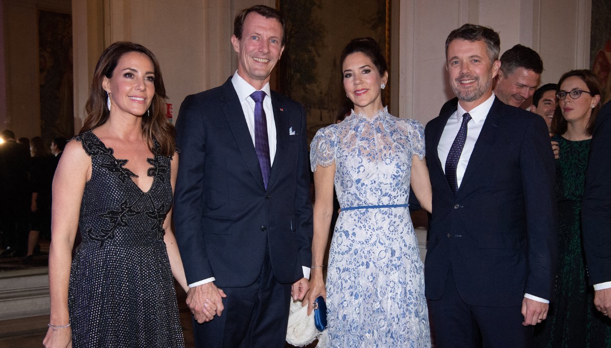 Marie e Joachim di Danimarca e Mary e Frederik di Danimarca nel 2019