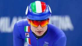 Pietro Sighel, l’esultanza “al contrario” del pattinatore alle Olimpiadi invernali di Cortina 2026