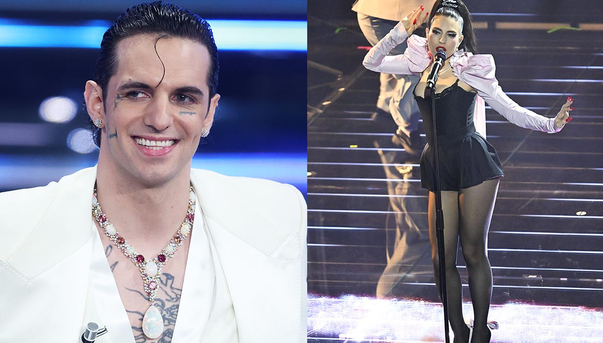 Achille Lauro e Ditonellapiaga a Sanremo 2026