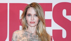 Angelina Jolie, abito effetto nude e ricami d’argento
