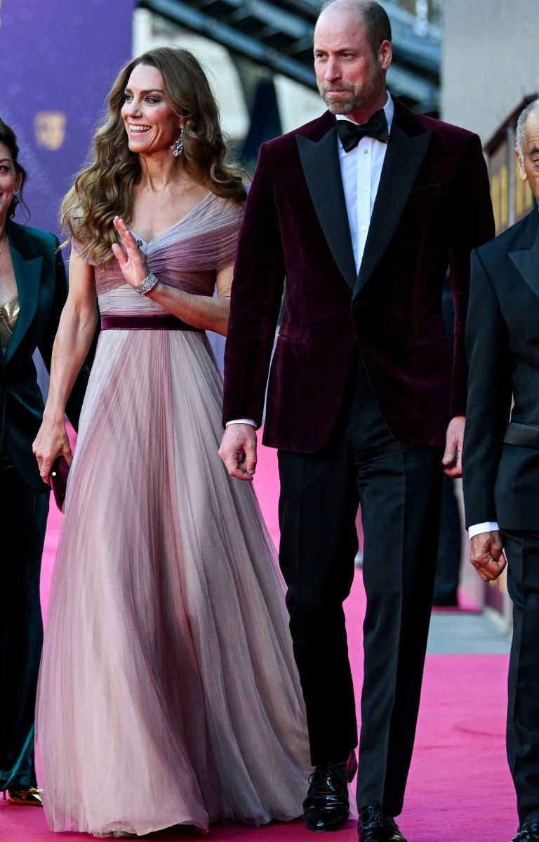 Kate Middleton e il Principe William sul red carpet dei Bafta 2026