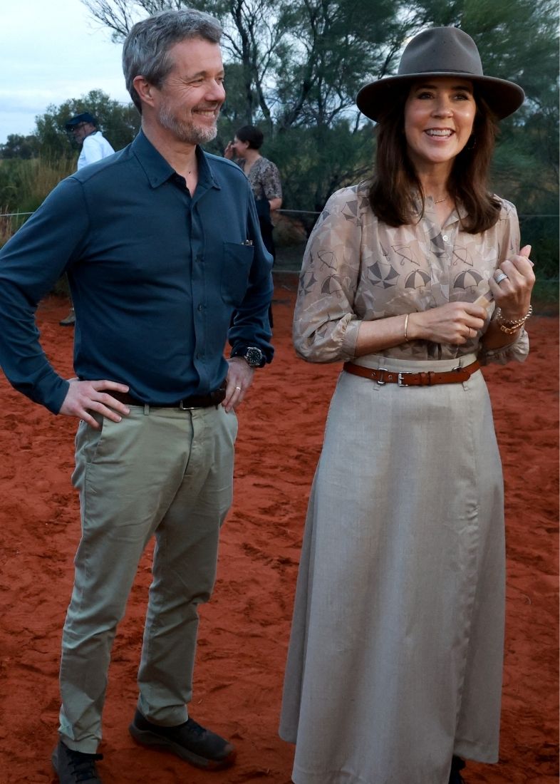 Frederik e Mary nel Parco Nazionale di Uluru-Kata Tjuta