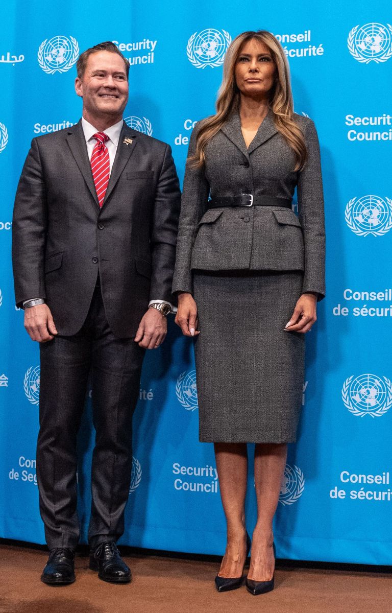 Il look di Melania Trump all'Onu