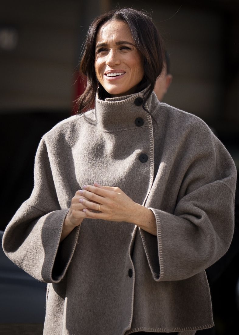 Meghan Markle con giacca Zara