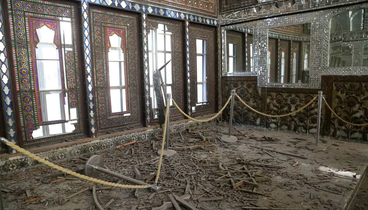 Palazzo Golestan danneggiato dagli attacchi di USA e Israele