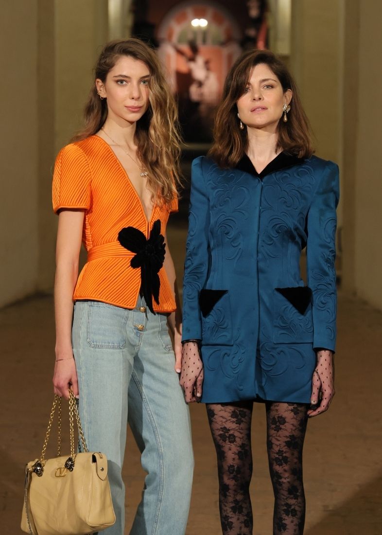 Vittoria Puccini con la figlia