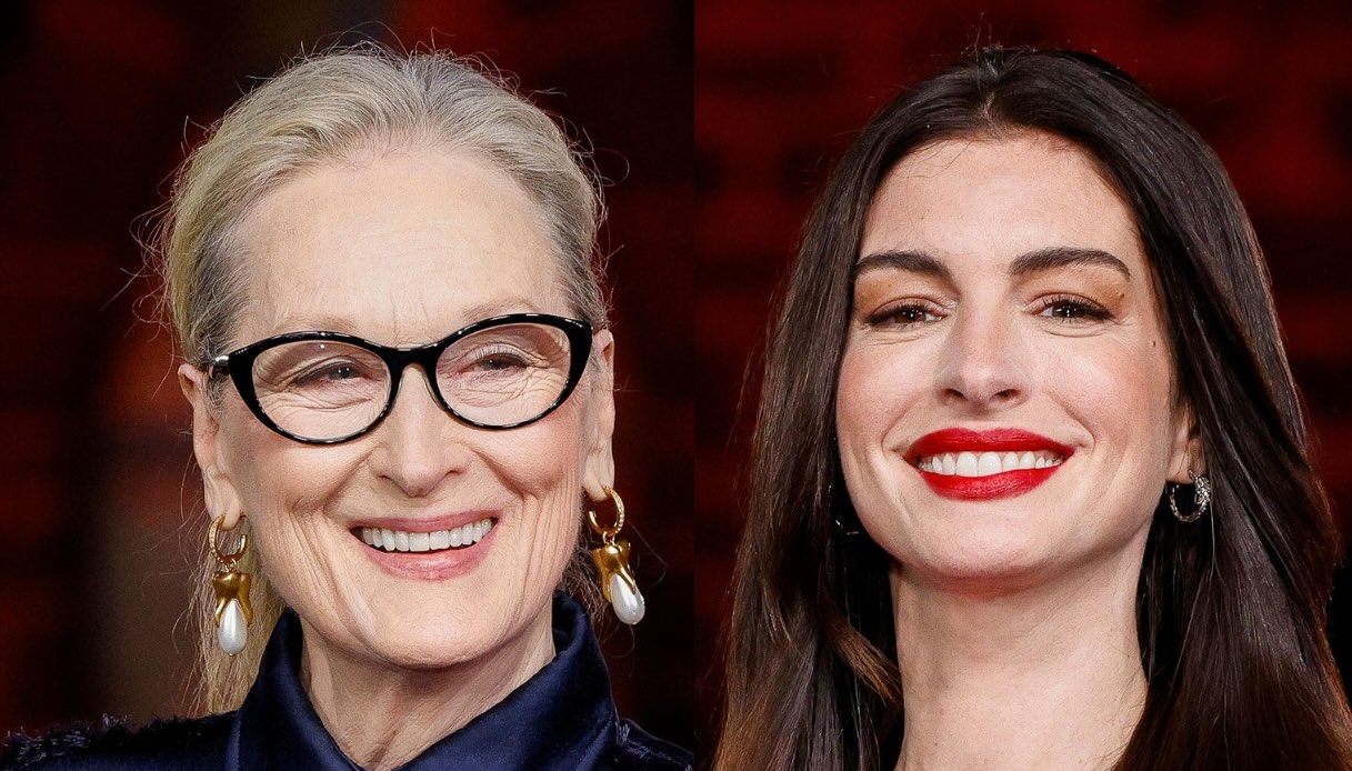 Anne Hathaway e Meryl Streep, Il Diavolo veste Prada 2: rosso audace vs eleganza navy