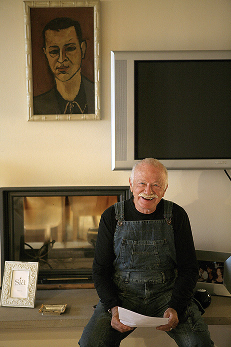 Gino Paoli nella sua casa di Campiglia Marittima