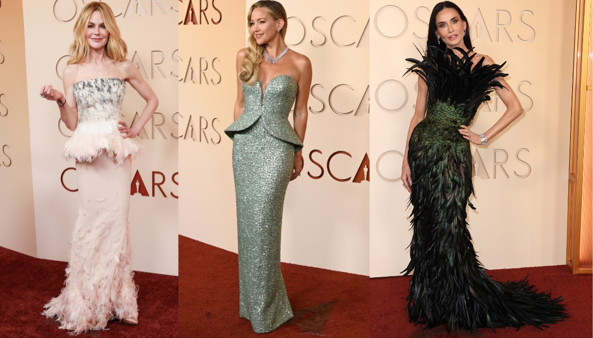 Oscar 2026, le pagelle dei look: Kate Hudson imbattibile (9), Demi Moore piumata (8), Nicole Kidman eterea (8,5)