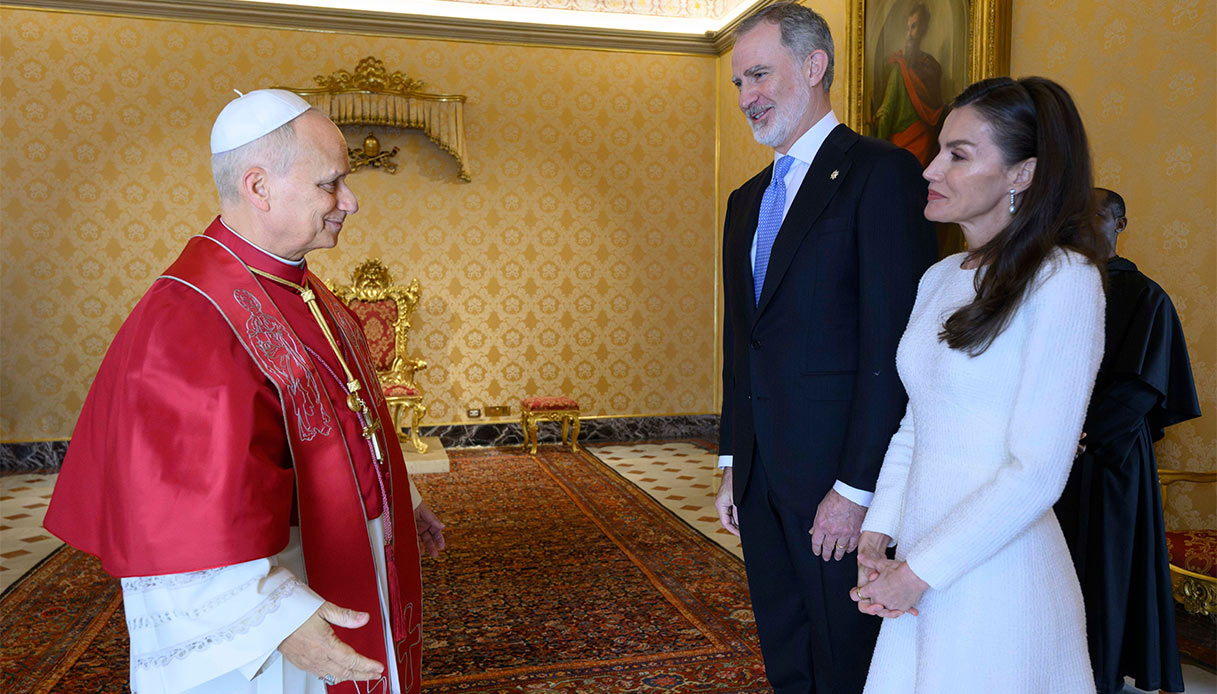 Felipe di Spagna Papa Leone XIV Letizia di Spagna
