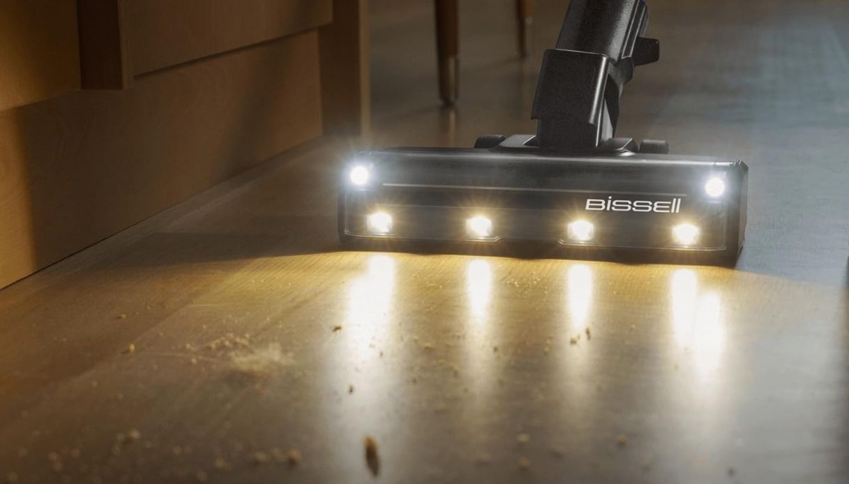 Spazzola con faretti