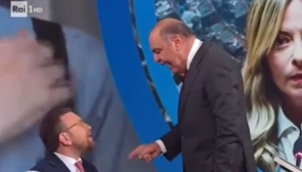 Bruno Vespa e Giuseppe Provenzano