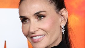 Demi Moore, il tocco animalier conquista (anche con i capelli fuori posto)