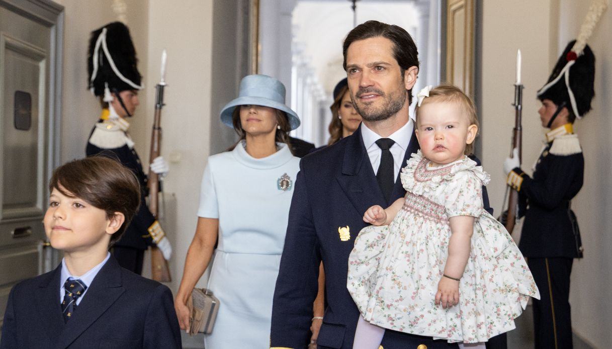 Sofia di Svezia con la sua famiglia