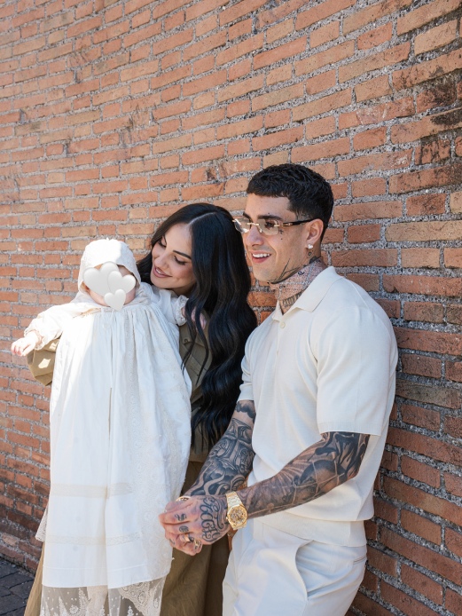 Giulia De Lellis e Tony Effe al battesimo Priscilla