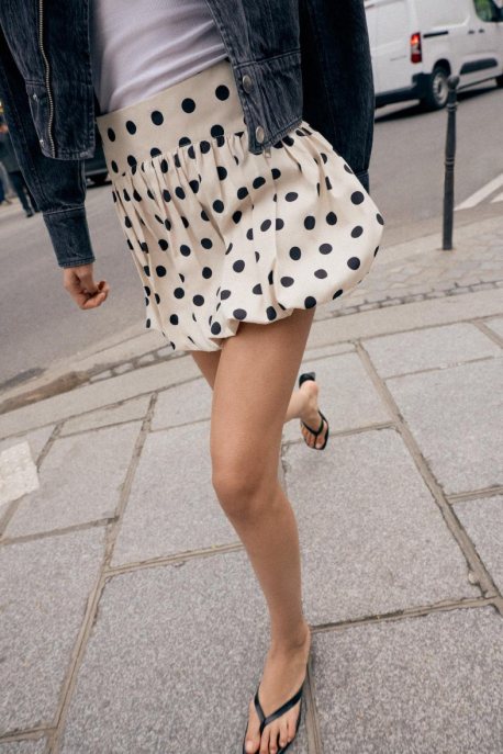 Gonna a palloncino a pois Zara