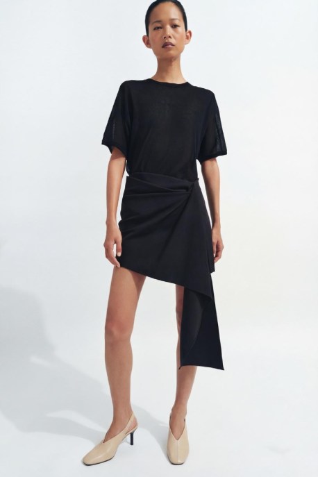 Gonna nera con fusciacca Zara