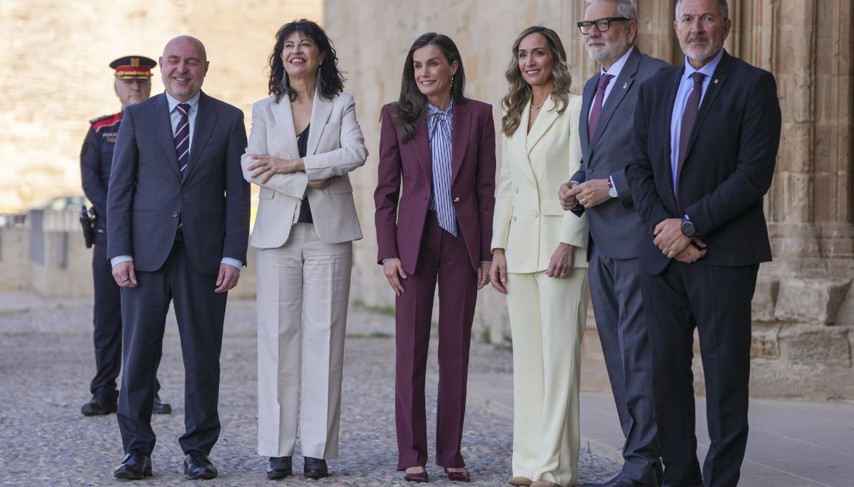 Letizia di Spagna durante la cerimonia