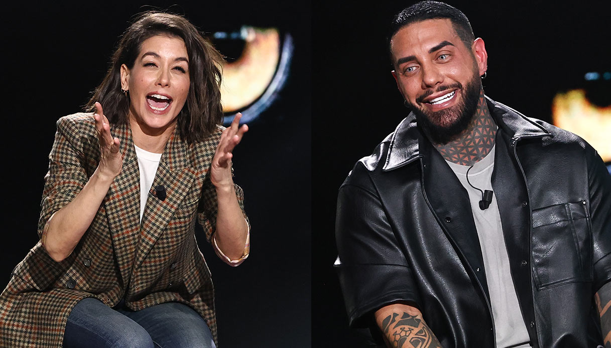 Giulia Michelini e Francesco Chiofalo a Belve