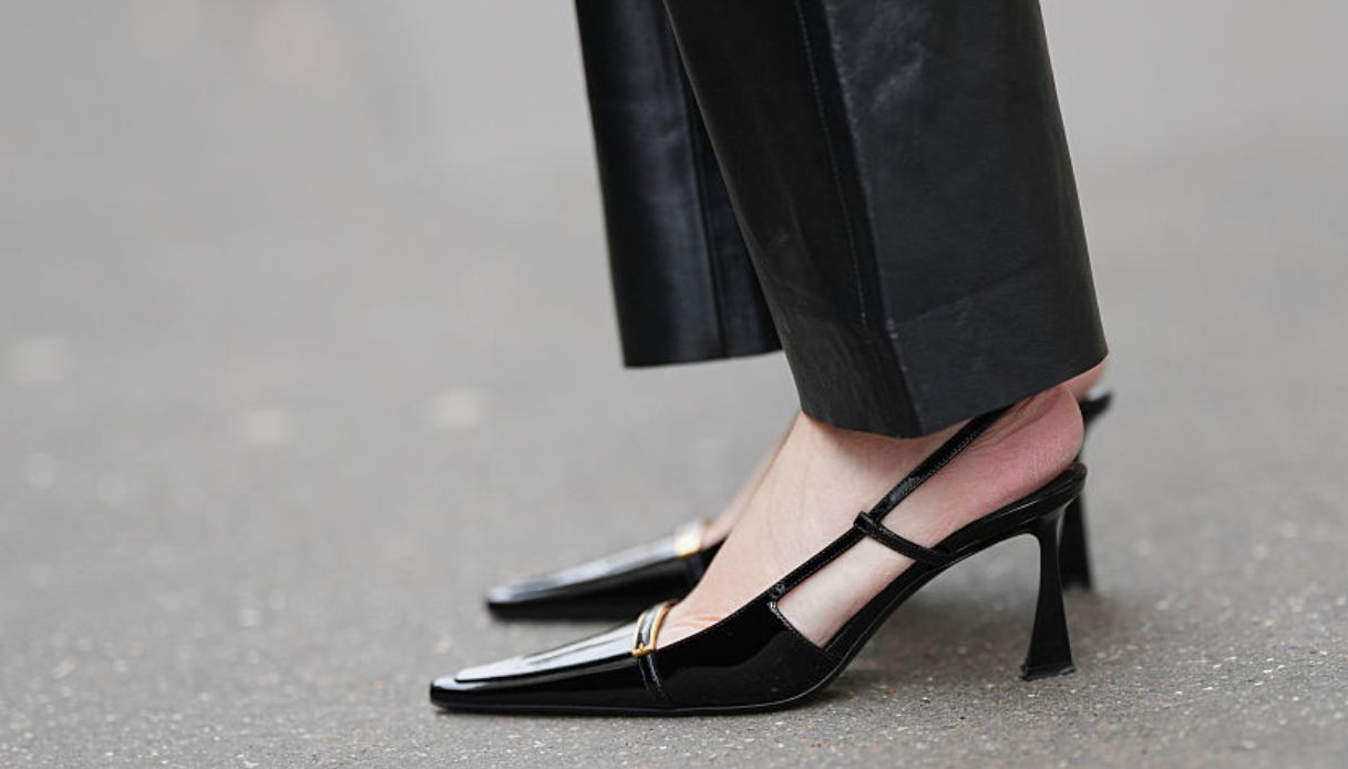 Mules con il tacco nere eleganti