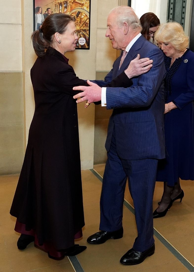 Re Carlo rivede la cugina Lady Sarah Chatto