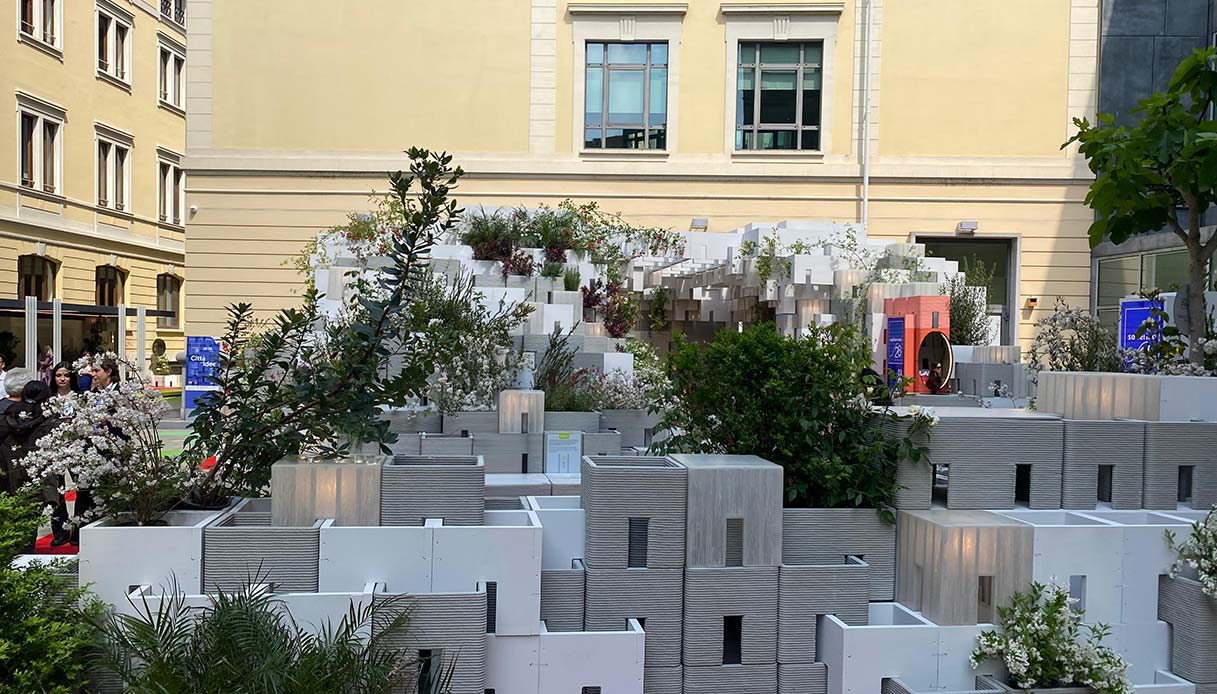 Installazione Citt&agrave; delle Idee di Mario Cucinella Architects a Solferino 28, Milano Design Week 2026