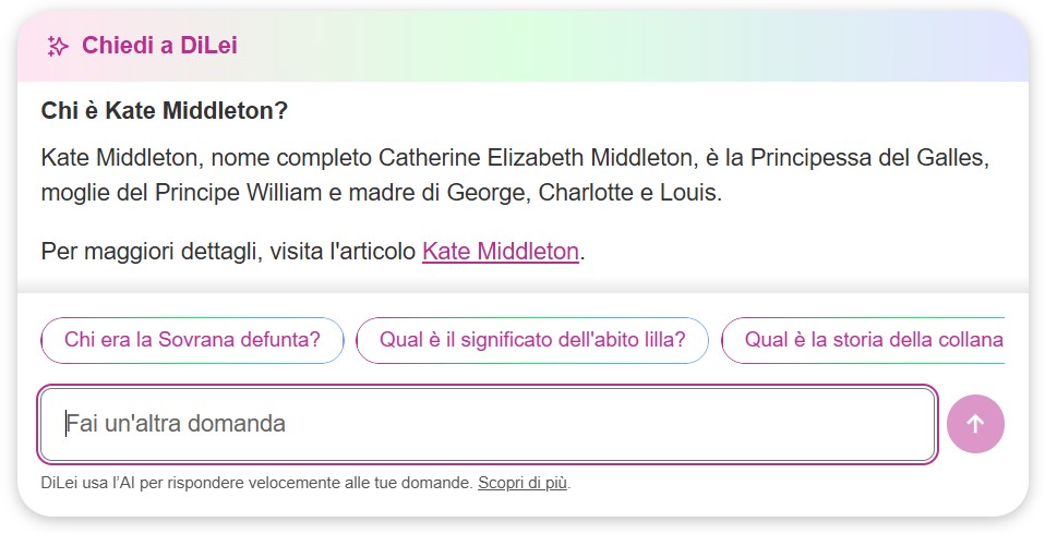 Come funziona "Chiedi a DiLei"