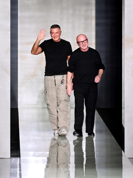 Stefano Gabbana e Domenico Dolce in passerella
