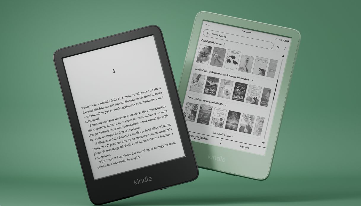 ebook kindle nero e verde