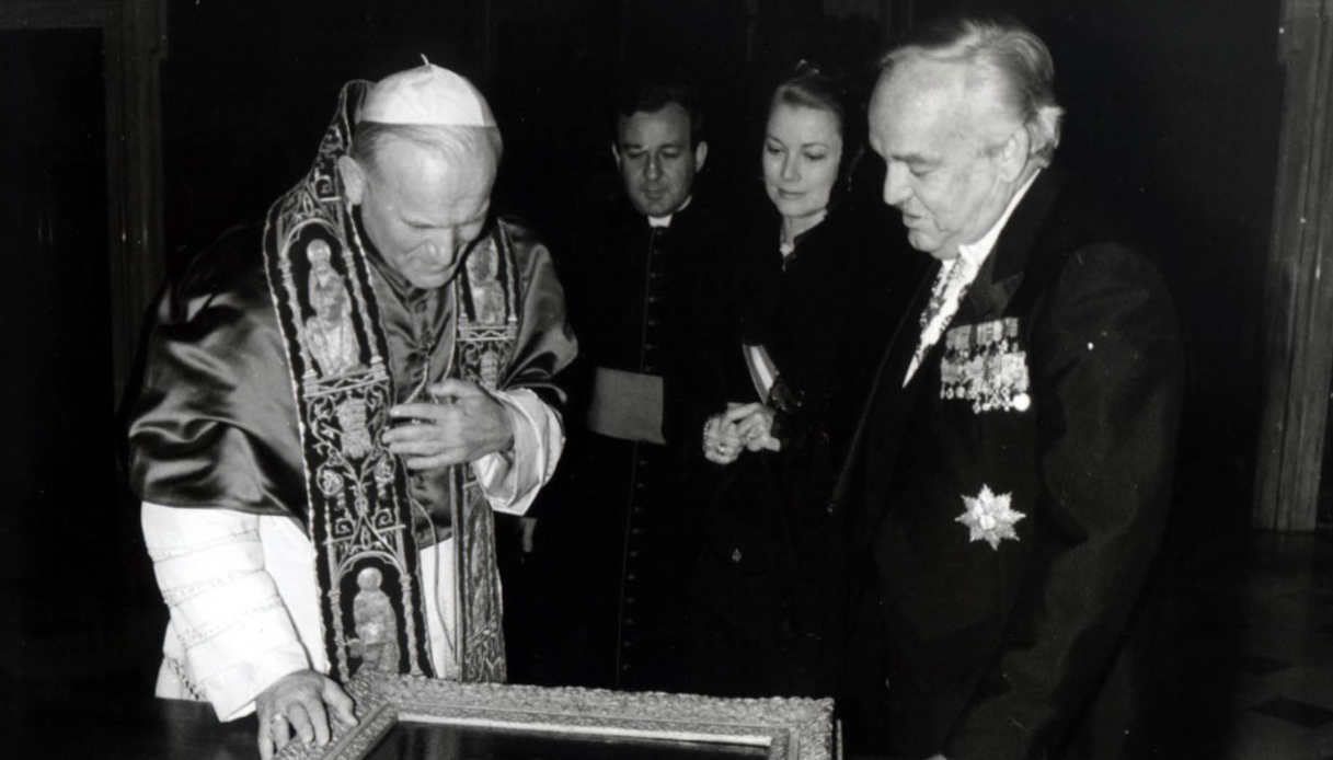 Grace Kelly con Papa Giovanni Paolo II
