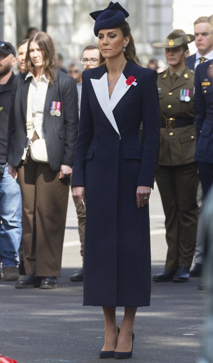 Il look di Kate Middleton all'Anzac Day 2026
