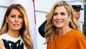 Maxima d’Olanda osa con l’arancione (e fa sfigurare Melania Trump)
