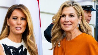 Maxima d’Olanda osa con l’arancione (e fa sfigurare Melania Trump)